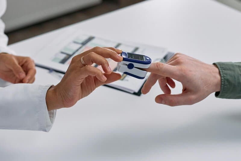 Cardiometabolic healthcare solution preview showing patient interface and key features