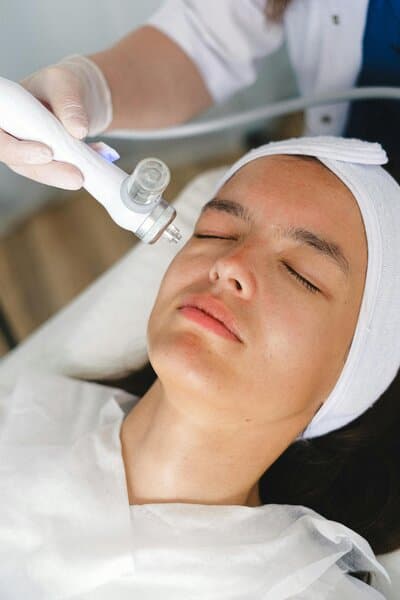 Dermatology healthcare solution preview showing patient interface and key features